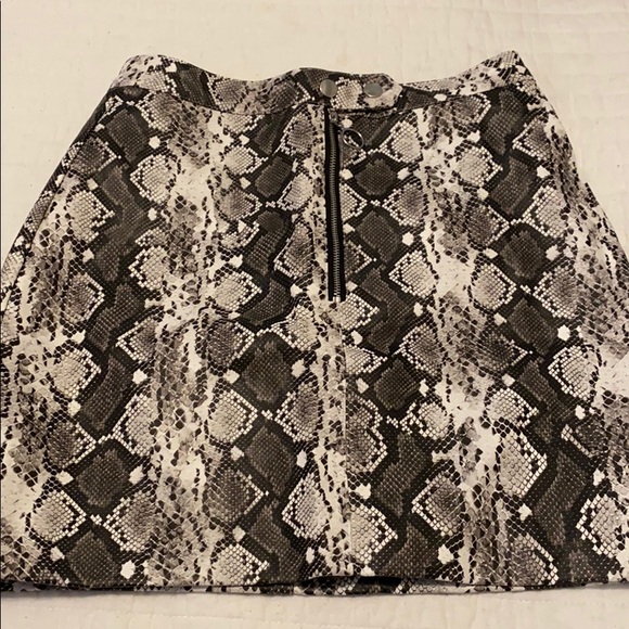 Dresses & Skirts - Snake print leather skirt